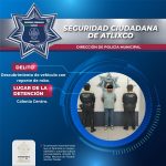 SECRETARÍA DE SEGURIDAD CIUDADANA DE ATLIXCO DETIENE A HOMBRE POR VEHÍCULO CON REPORTE DE ROBO EN EL CENTRO