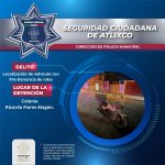 SECRETARÍA DE SEGURIDAD CIUDADANA DE ATLIXCO RECUPERA MOTOCICLETA CON PRE-DENUNCIA DE ROBO