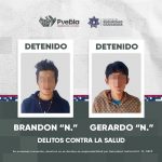 Detiene SSC a dos hombres en posesión de una réplica de arma de fuego y presuntas sustancias ilícitas