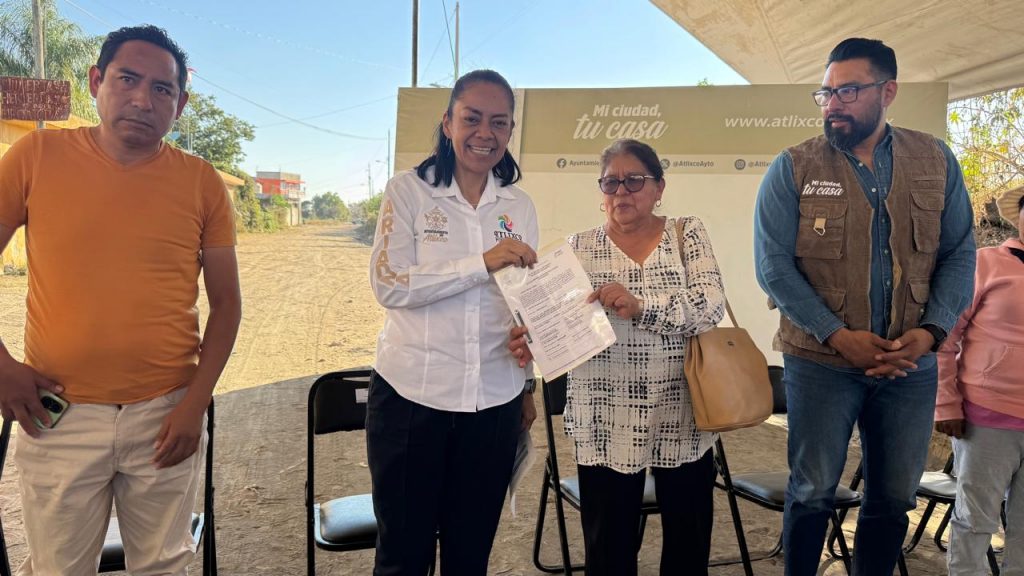 ARIADNA AYALA ENTREGA REHABILITACIÓN DE 38 MIL M² DE CAMINOS SACA COSECHAS EN ATLIXCO