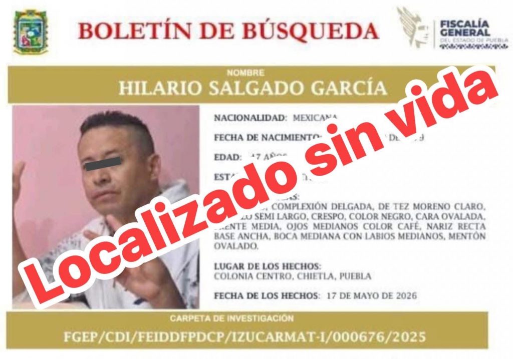 ACTUALIZACIÓN 😔 Identifican en Atzala a hombre que había desaparecido en Chietla❗️